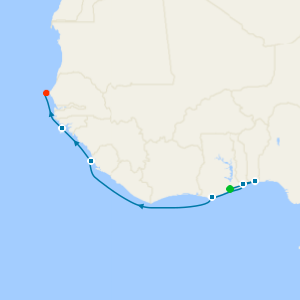 West Coast Africa from Tema (Accra) to Dakar