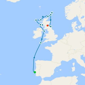 British Isles from Lisbon to Leith