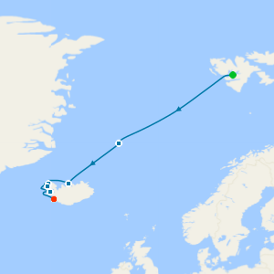 Svalbard, Greenland & Iceland from Longyearbyen to Reykjavik