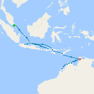 Indonesia & Kimberley from Singapore to Darwin