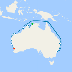 Kimberley from Darwin to Fremantle