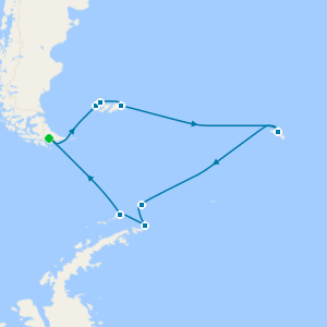 Antarctic Peninsula, Falklands & South Georgia from Puerto Williams