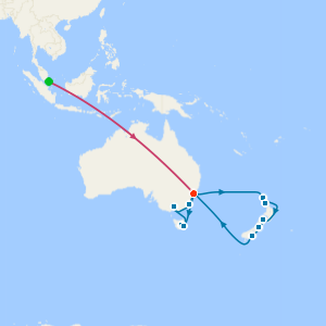 Singapore Stopover, Sydney Stay, Melbourne, Tasmania and New Zealand