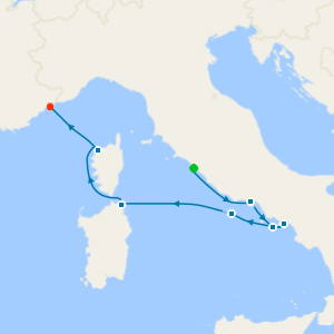Mediterranean from Rome to Nice