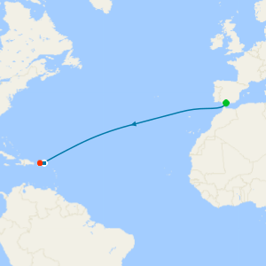 Transatlantic from Malaga to San Juan