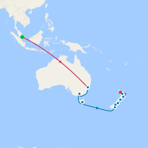 Singapore Stopover, Sydney Stay and New Zealand to Auckland