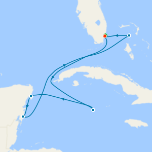 Western Caribbean from Miami with Miami Beach Stay
