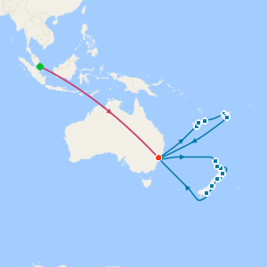 Singapore Stopover, Sydney Stay, Fiji, South Pacific and New Zealand