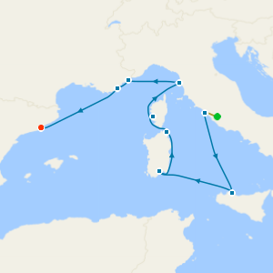 A Journey of Inspirational Isles & Spectacular Horizons with Rome and Barcelona Stays 