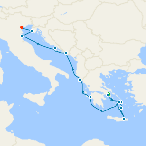 Adriatic Sea & Greek Isles from Athens to Fusina (Venice) - Fly Cruise