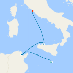 A Journey of Crossroads, Culture and Eternal Echoes from Malta to Civitavecchia (Rome) with Stay 