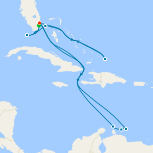 Southern & Western Caribbean Adventure with Miami Beach Stay