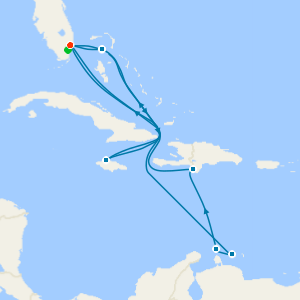 Western & Southern Caribbean Adventure from Ft. Lauderdale with 1nt Stay