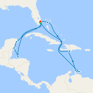 Southern & Western Caribbean Adventure with Miami Beach Stay