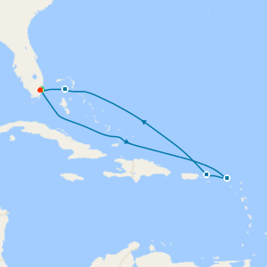 Eastern Caribbean & Perfect Day from Miami with Miami Beach Stay