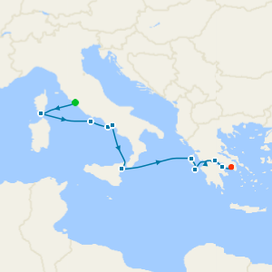 Mediterranean from Rome to Athens
