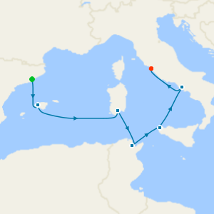 Western Med from Barcelona - Fly Cruise