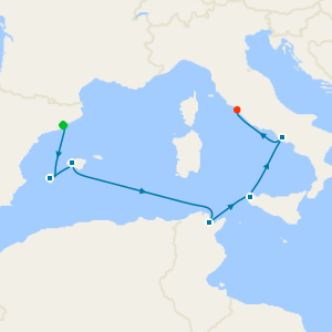 A Journey of Balearic Allure, Classic Culture & Italian Artistry from Barcelona to Civitavecchia (Rome) - Fly Cruise