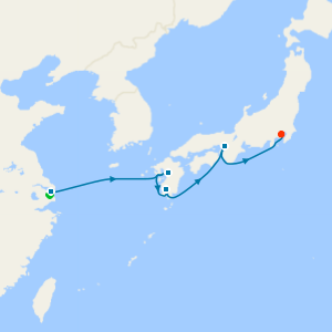 Shanghai Stay, Kagoshima and Kobe to Tokyo