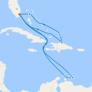 Southern & Eastern Caribbean Adventure with Miami Beach Stay