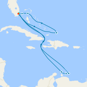 Southern & Eastern Caribbean Adventure with Miami Beach Stay