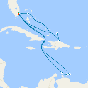 Eastern & Southern Caribbean Adventure with Miami Beach Stay