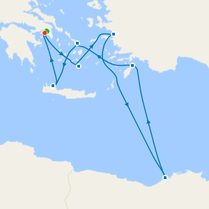 Greek Isles, Turkey & Cairo Overnight from Athens with Stay