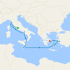Mediterranean Explorer from Rome to Athens with Stays