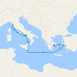 Sorrento and Rome Stays with Mediterranean Explorer to Athens