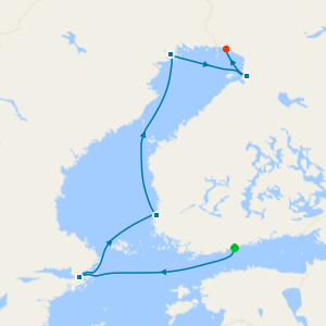 The Gulf of Bothnia, at the Gateway to the Arctic from Helsinki to Kemi