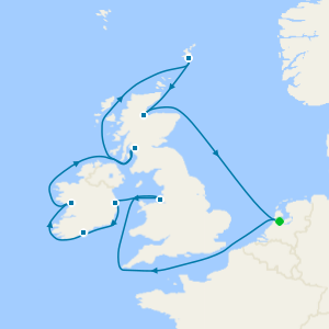 British Isles from Amsterdam