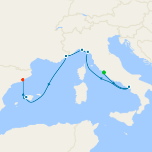 Italian Riviera, France & Spain from Rome