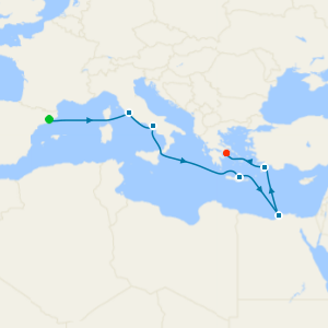 Italy, Greece & Egypt from Barcelona