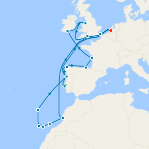 Atlantic Europe & Canary Islands: Iberia & Morocco from Lisbon with Stay