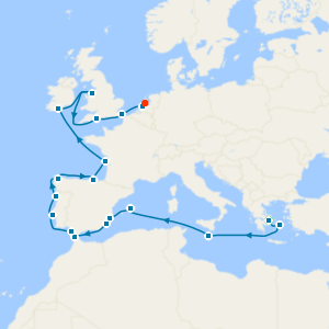 Around the Iberian Peninsula: Greece, Malta & France with Athens and Amsterdam Stays