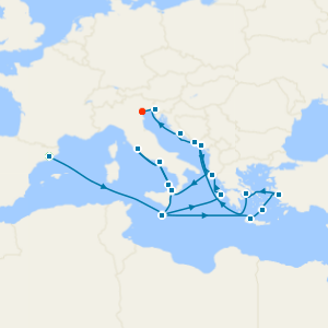 Around Italy’s Boot: Greek Isles & Montenegro with Barcelona and Venice Stays