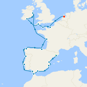 Iberia & Atlantic Europe: Ireland & Portugal from Barcelona with Stay
