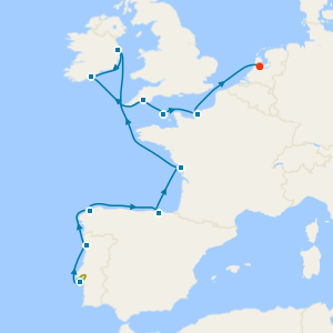 Atlantic Europe: Portugal, Spain, France & Ireland from Lisbon with Stay