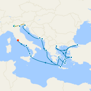 Lake Garda and Venice Stays with Around Italy’s Boot & Greek Isles Adventure