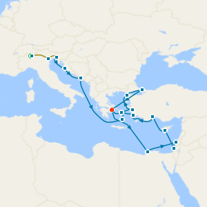 Lake Como and Venice Stays with Greek Isles, Egypt & Turkey from Trieste