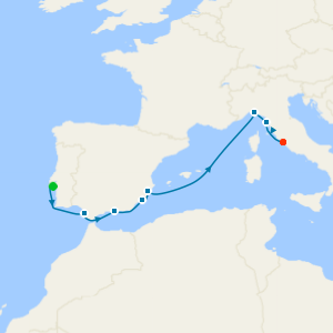 Iberia & Western Med from Lisbon to Rome - Fly Cruise