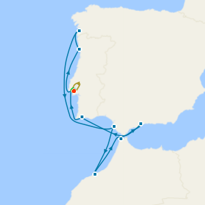 Iberia from Lisbon Fly Cruise with Two Night Stay 