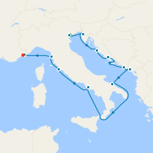 Adriatic Sea & Western Med Fly Cruise with Venice Island & Nice Stays 