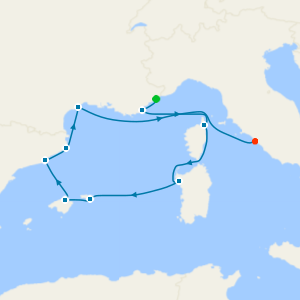 Western Med from Nice to Rome - Fly Cruise