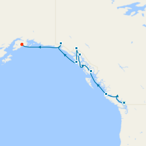 Alaska Cruise from Vancouver to Seward - Fly Cruise