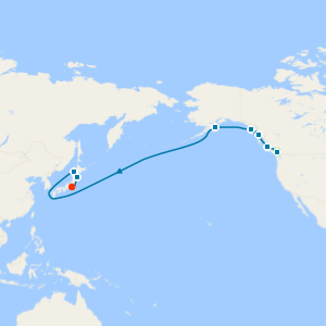 Pacific Westbound Cruise from Vancouver to Tokyo - Fly Cruise