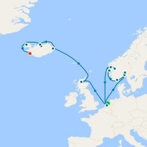 UNESCO World Heritage Fjords: Viking & Celtic Origins with Amsterdan and Reykjavik Stays