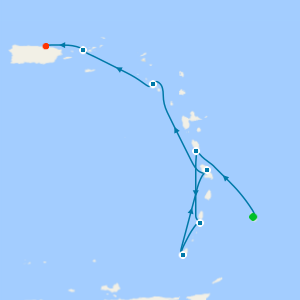 Southern Caribbean from Barbados to San Juan