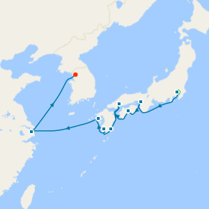 Tokyo Stay, Mount Fuji, Hiroshima, Nagasaki and Shanghai Cruise to Seoul