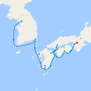 Seoul Stay, Hiroshima and Southern Japan Cruise to Osaka